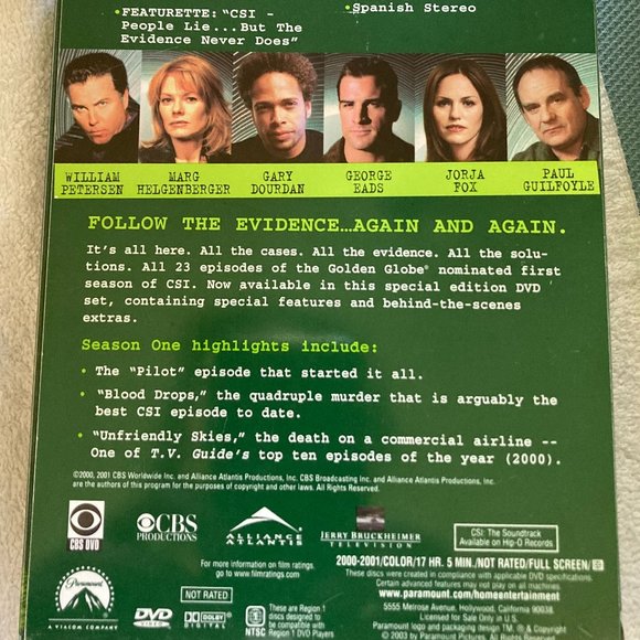DVD - CSI  complete first season - Picture 3 of 3